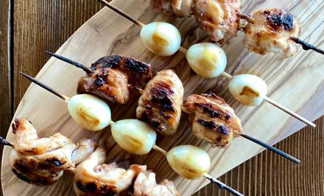 Шашлычки куриные якитори с соусом по японски рецепт