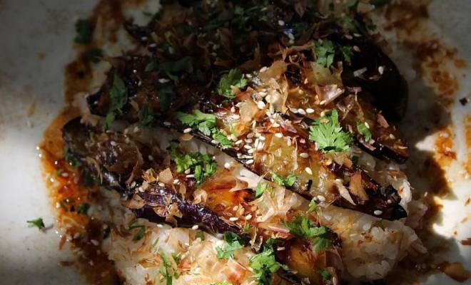 Рис с баклажанами на сковороде по азиатски рецепт