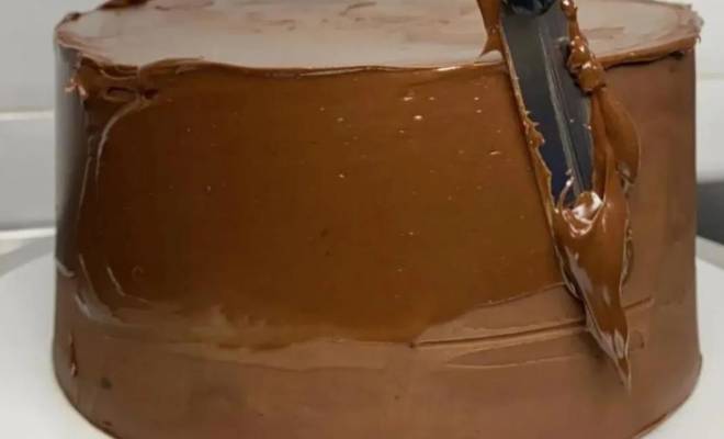 Бетонный ганаш на шоколаде для покрытия торта рецепт