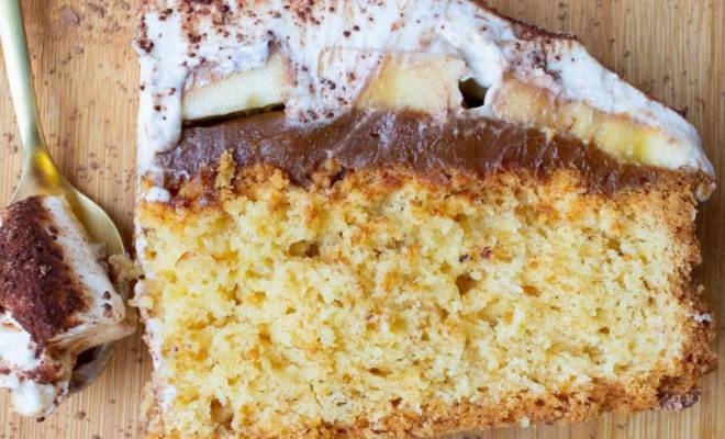 Английский десерт торт Баноффи Пай со сгущенкой и бананами рецепт