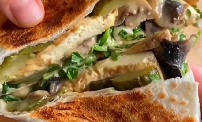Сэндвич бутерброд из лаваша на сковороде рецепт
