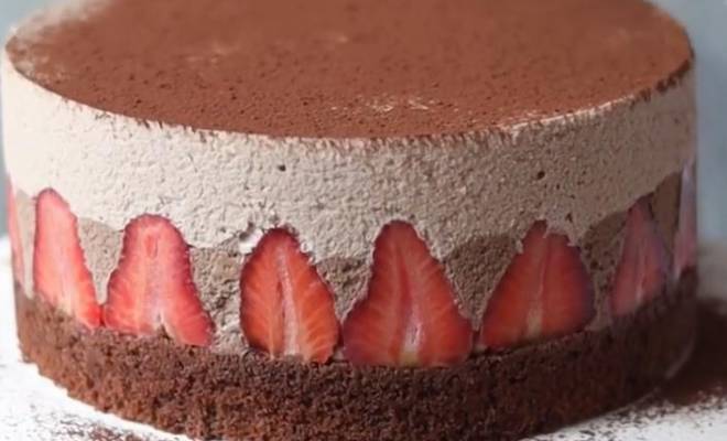 Шоколадный муссовый торт с бисквитом рецепт