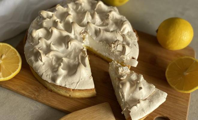 Песочный лимонный пирог тарт с меренгой и курдом классический рецепт