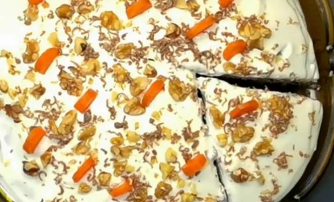 Морковный торт со сметанным кремом рецепт