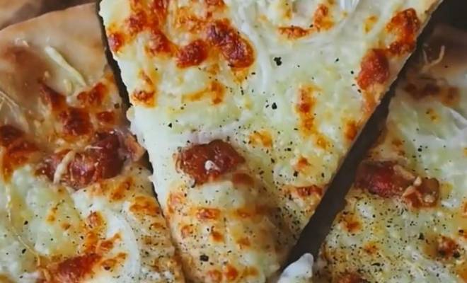 Фламмкухен пицца хорошая или "Огненный пирог" рецепт