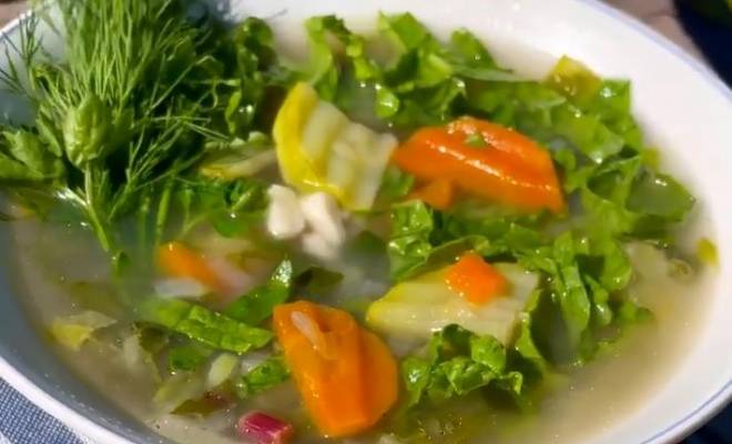Летний овощной суп без мяса рецепт