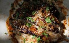 Рис с баклажанами на сковороде по азиатски