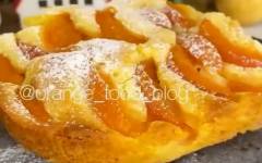 Абрикосовый пирог с цедрой лимона потрясающе вкусный