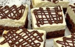 Творожно шоколадные пирожные