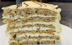 Домашний торт Эстерхази с заварным кремом классический
