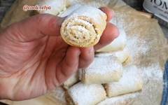 Печенье Творожные рулетики с орехами и сахаром