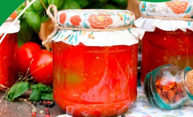 Перец лечо из помидор, чеснока и базилика на зиму классический рецепт
