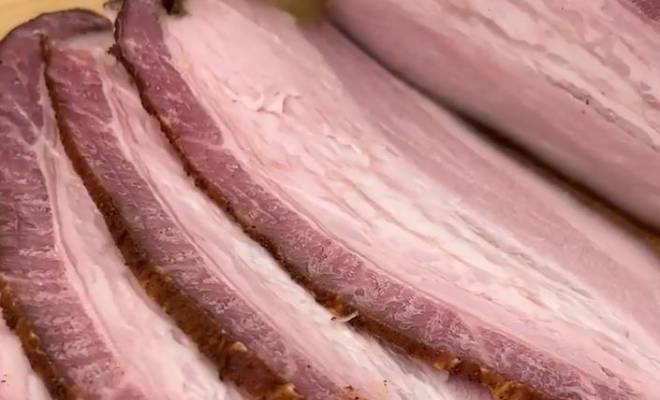 Домашний бекон из свинины грудинки в духовке рецепт