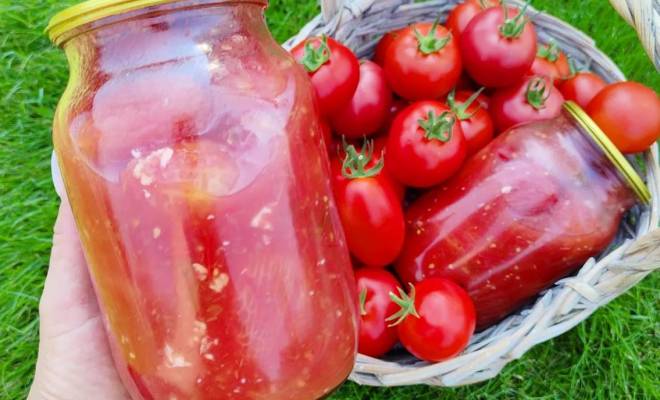 Помидоры в томатном соке на зиму в домашних условиях рецепт