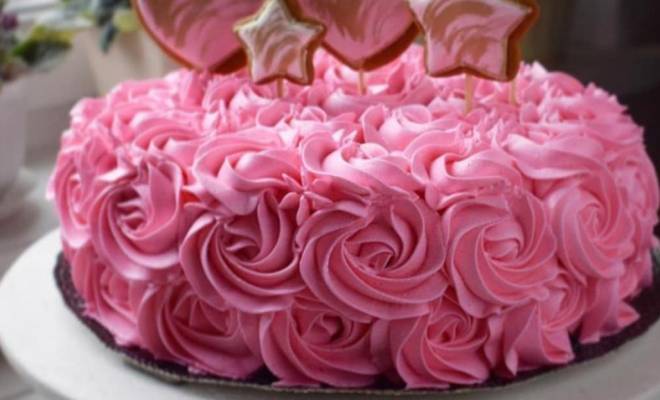 Как сделать красивый декор торта белковым кремом своими руками рецепт