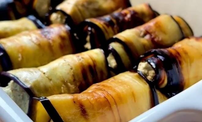 Рулетики из баклажан с грецкими орехами и чесноком рецепт