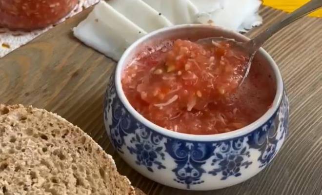 Домашняя хреновина из помидор, чеснока и хрена на зиму рецепт