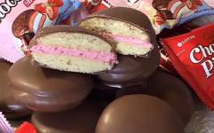 Домашнее печенье Чоко Пай с маршмеллоу и глазурью