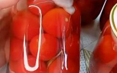 Сладкие маринованные помидоры черри на зиму с уксусом