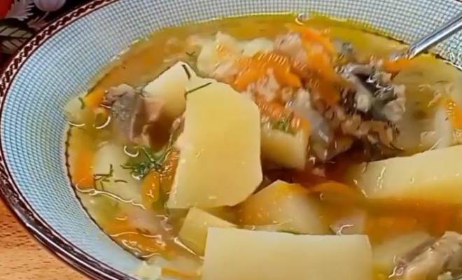 Рыбный суп из консервов с пшеном рецепт