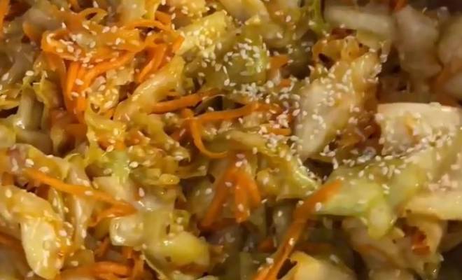 Салат из капуста по корейски быстрого приготовления