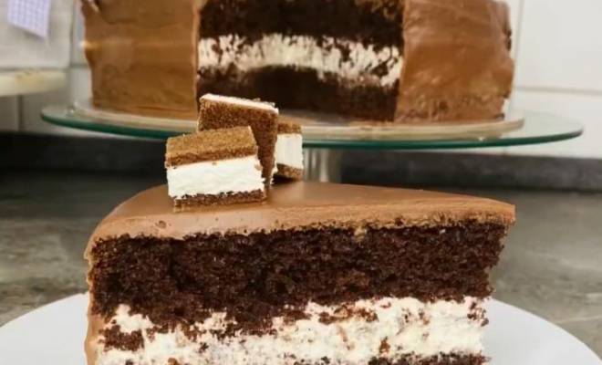 Торт Киндер молочный ломтик шоколадный рецепт