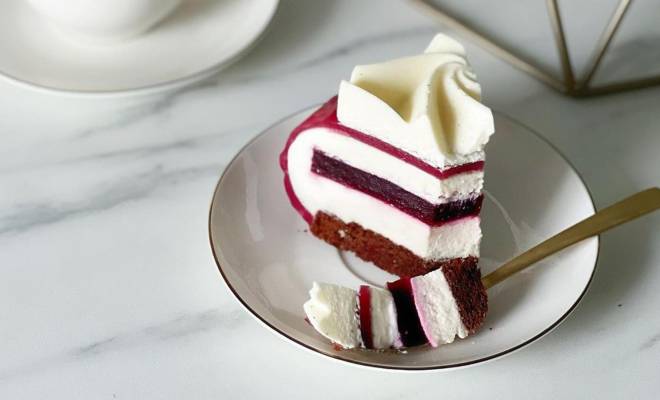 Муссовый торт «Смородина Шоколад Глинтвейн» рецепт