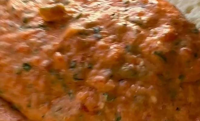 Ингредиенты рецепта дип соуса из запеченных перцев и томатов
