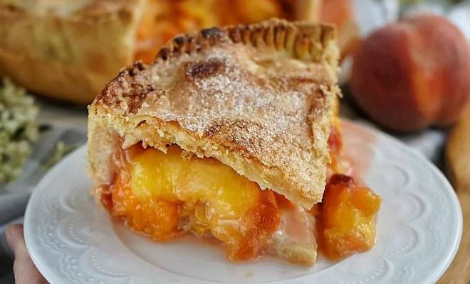 Персиковый пирог из фильма день труда рецепт