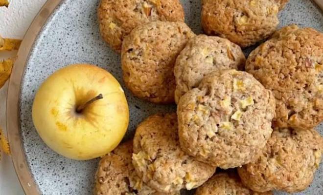 Овсяно яблочное печенье рецепт