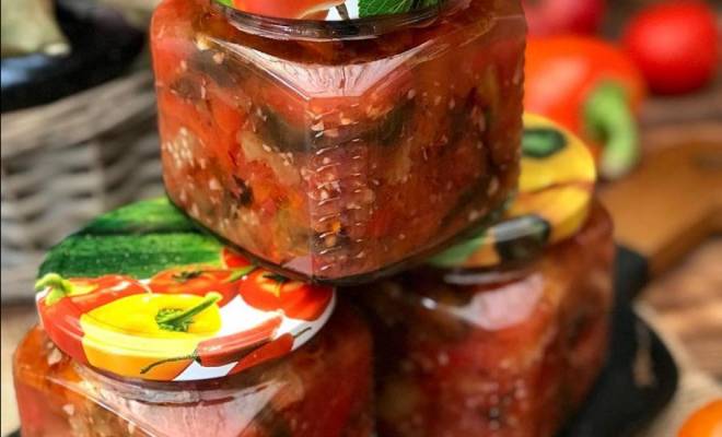 Лечо из болгарского перца, баклажанов и помидоров на зиму рецепт