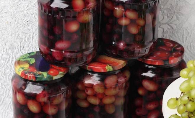 Маринованный виноград как оливки на зиму в банках домашний рецепт