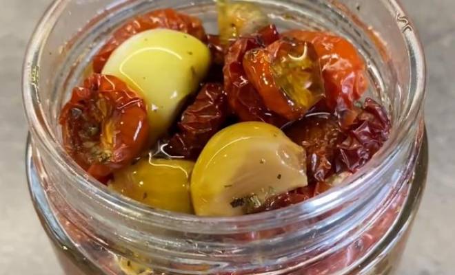 Вяленые помидоры черри на зиму в масле в духовке рецепт