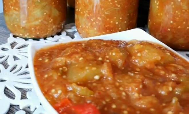 Баклажаны в томатном соусе с болгарским перцем на зиму рецепт