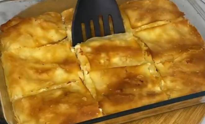 Пирог с творогом и сыром моцарелла в духовке рецепт