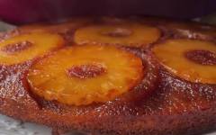 Перевернутый пирог с ананасами и карамелью Тарт Татен