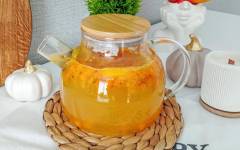 Как заварить облепиховый чай с апельсином и медом домашний напиток