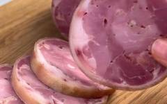Колбаса из свиной рульки в домашних условиях