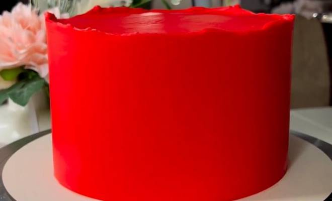 Как окрасить торт в яркий цвет используя минимум красителя рецепт
