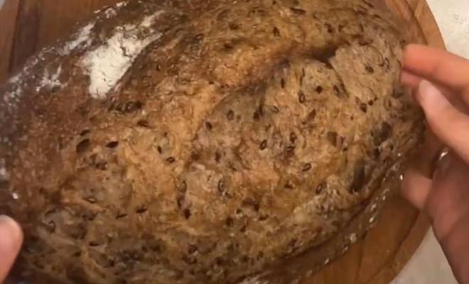 Домашний хлеб с льняной мукой и семечками льна рецепт