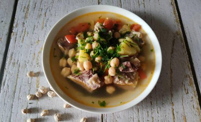 Кавказский суп бозбаш из говядины и нутом рецепт
