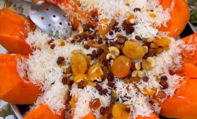 Сладкий плов из тыквы Хапама армянское блюдо рецепт