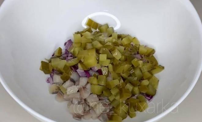 Немецкий картофельный салат с сельдью