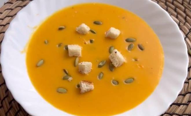 Осенний тыквенный крем суп на сливках рецепт