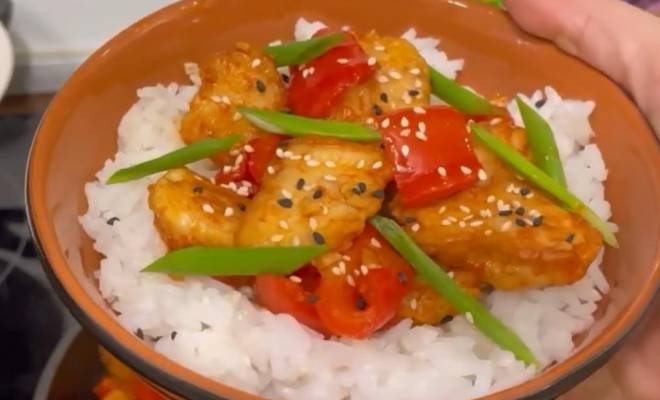 Курица по азиатски с овощами и рисом рецепт