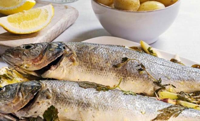 Запечённая рыба сибас в вине в духовке Гордона Рамзи рецепт