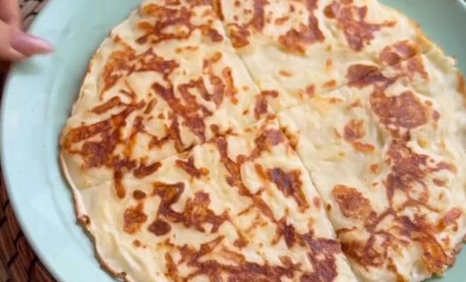 Ленивый пп хачапури на сковороде с сыром рецепт
