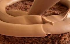 Шоколадный заварной крем чиз для торта