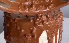 Шоколадно ореховое покрытие для торта