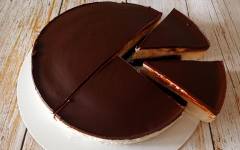 Кето Торт Рикотта с шоколадным бисквитом без муки